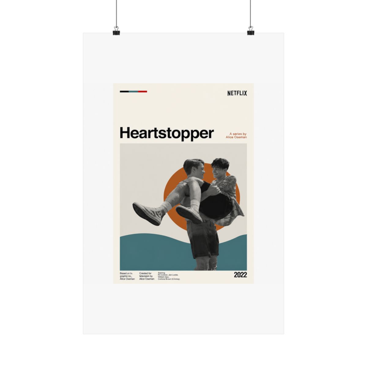 Abstract Poster Design | Modern Wall Art Print | Heartstopper Webcomic - Official posters merchandise