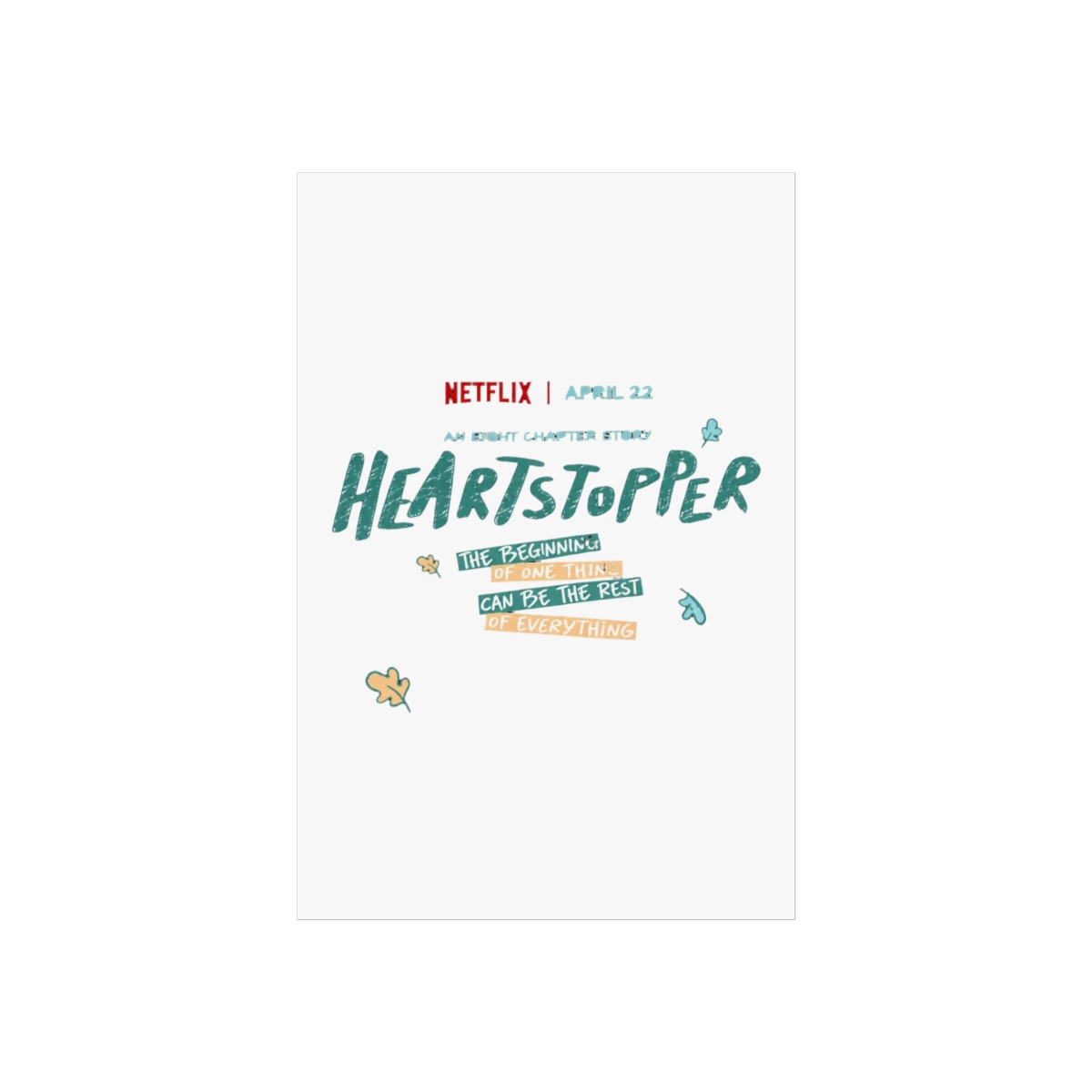 Modern Wall Art Poster | Minimalist Room Decor Print | Heartstopper Webcomic - Official posters merchandise
