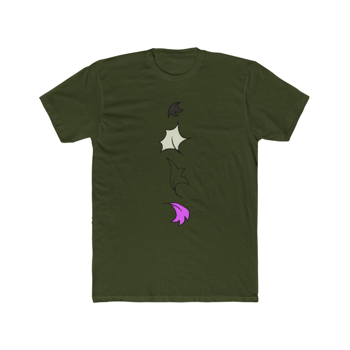 Heartstopper leaves Line - asexual pride T Shirt | Heartstopper Webcomic - alternate angle 5, merchandise