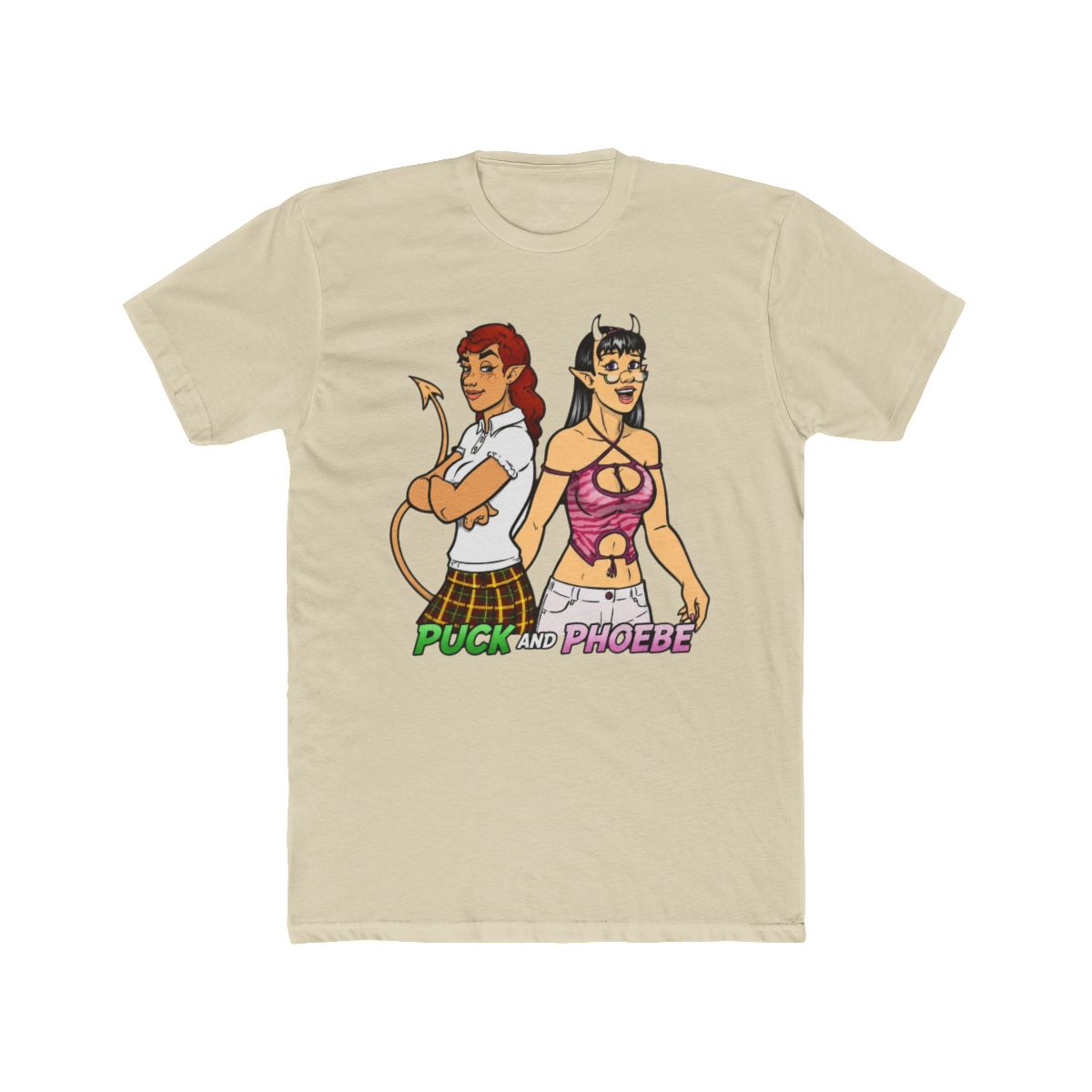 Puck and Phoebe: BFFs T Shirt | Heartstopper Webcomic - alternate angle 4, merchandise