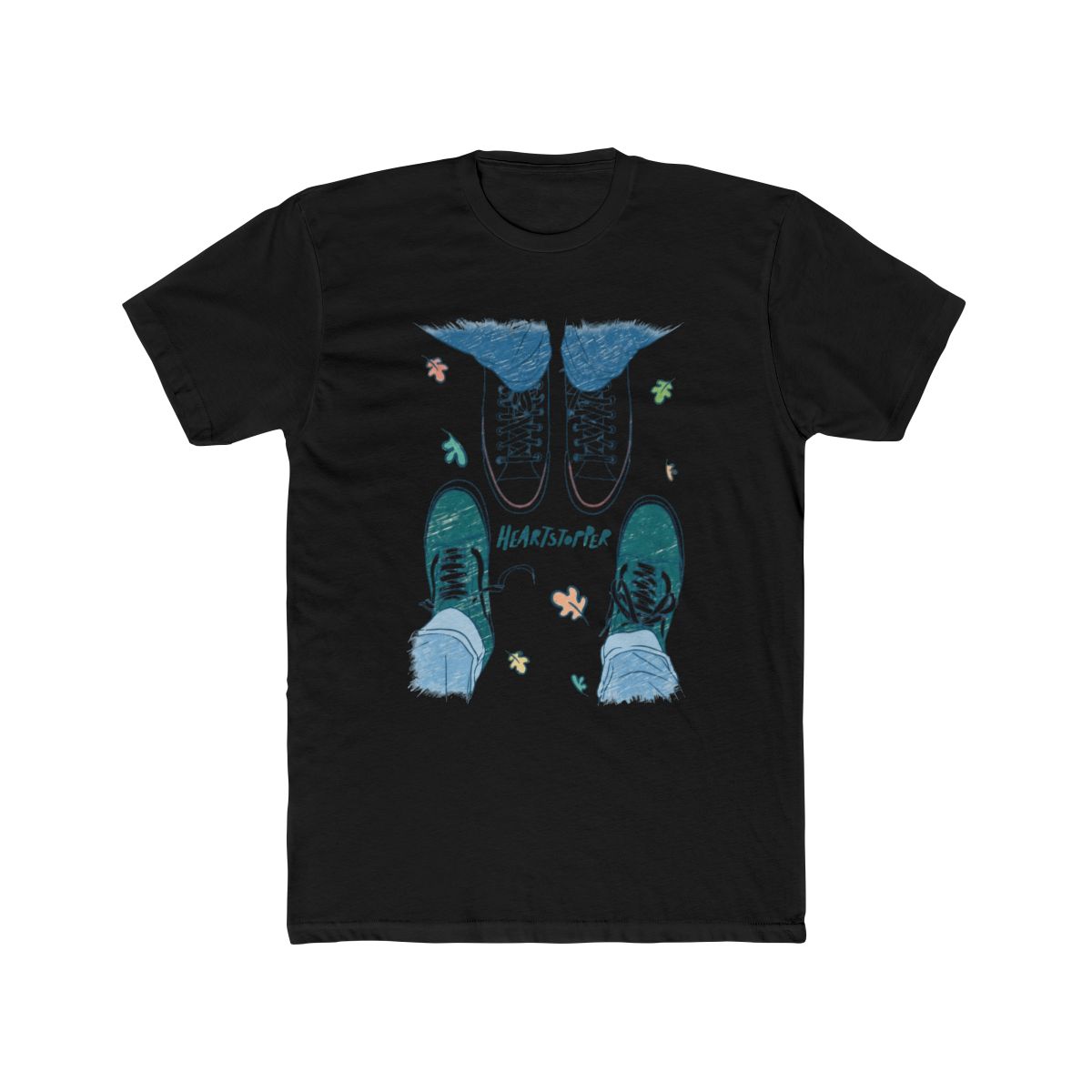 Heartstopper Nick & Charlie Shoes T Shirt | Heartstopper Webcomic - alternate angle 3, merchandise