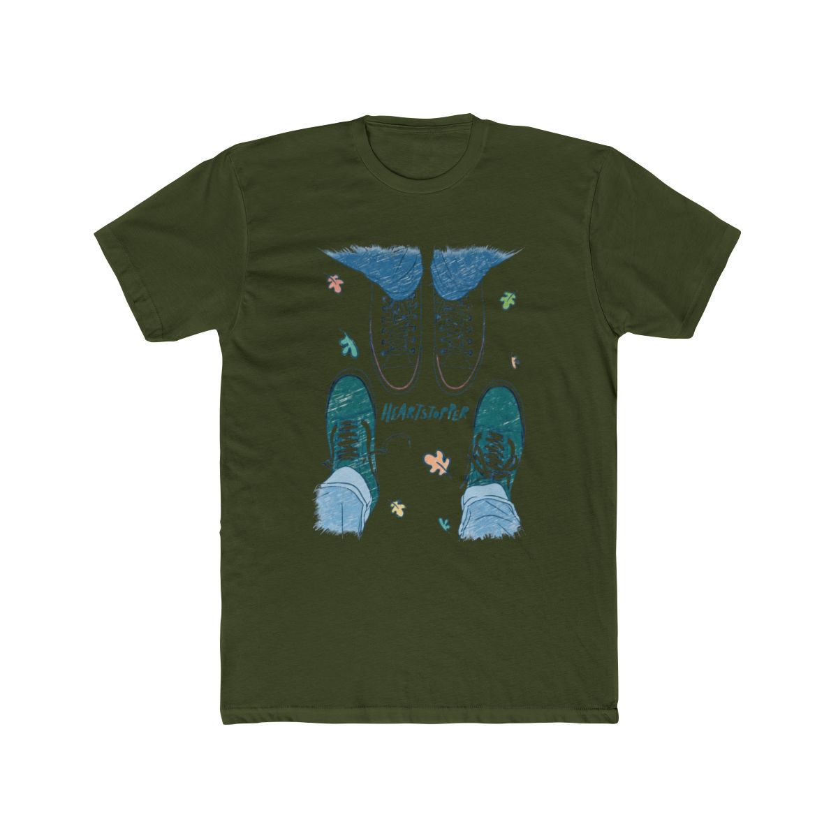 Heartstopper Nick & Charlie Shoes T Shirt | Heartstopper Webcomic - alternate angle 5, merchandise