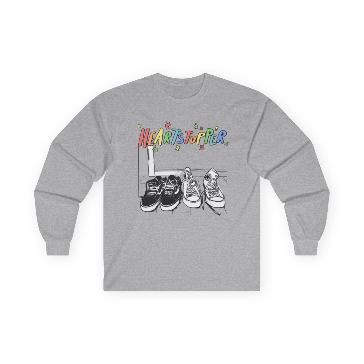 2022 Heartstopper Long Sleeve Merch Long Sleeve Black Pollover Long Sleeves | Heartstopper Webcomic - Official long-sleeves merchandise