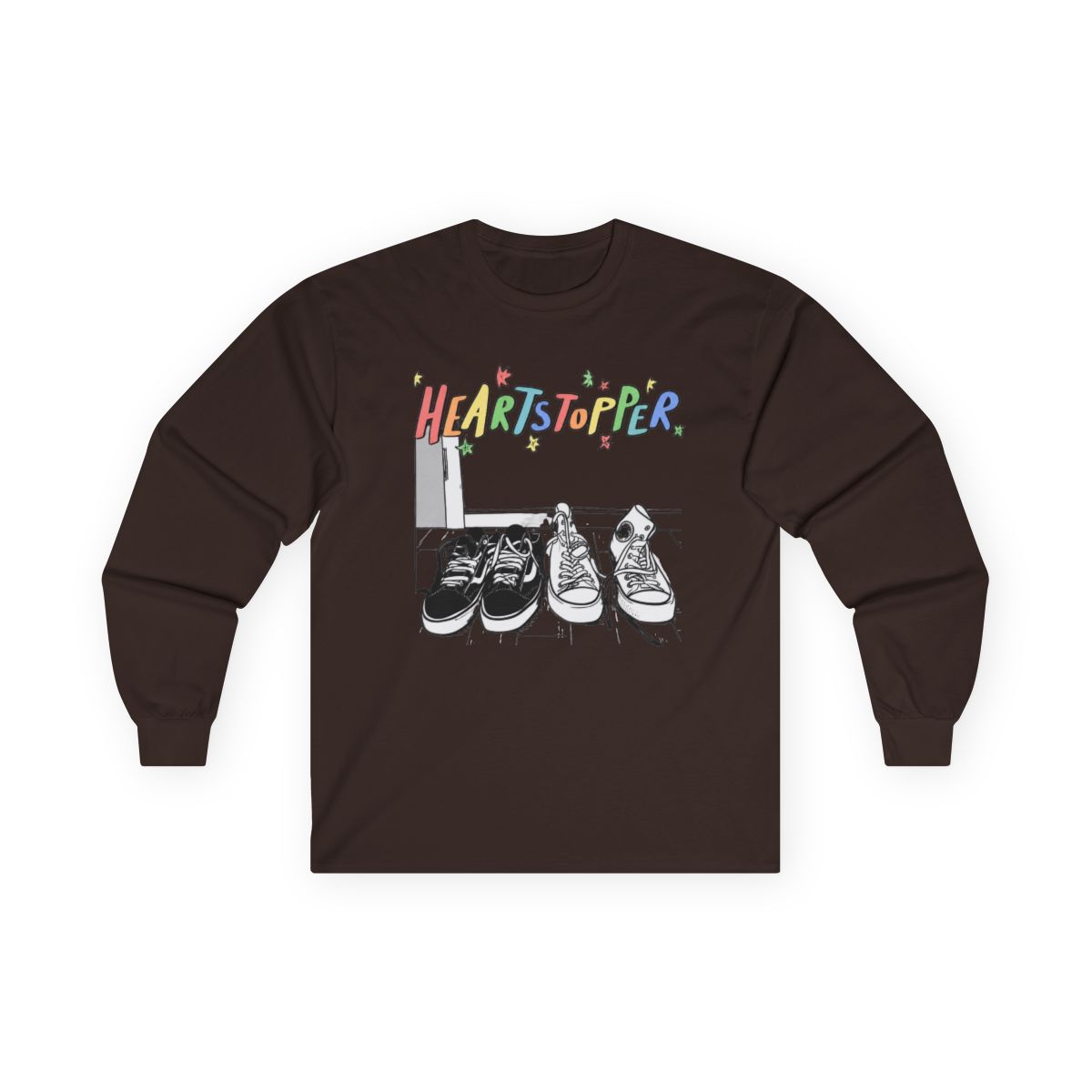 2022 Heartstopper Long Sleeve Merch Long Sleeve Black Pollover Long Sleeves | Heartstopper Webcomic - alternate angle 4, merchandise