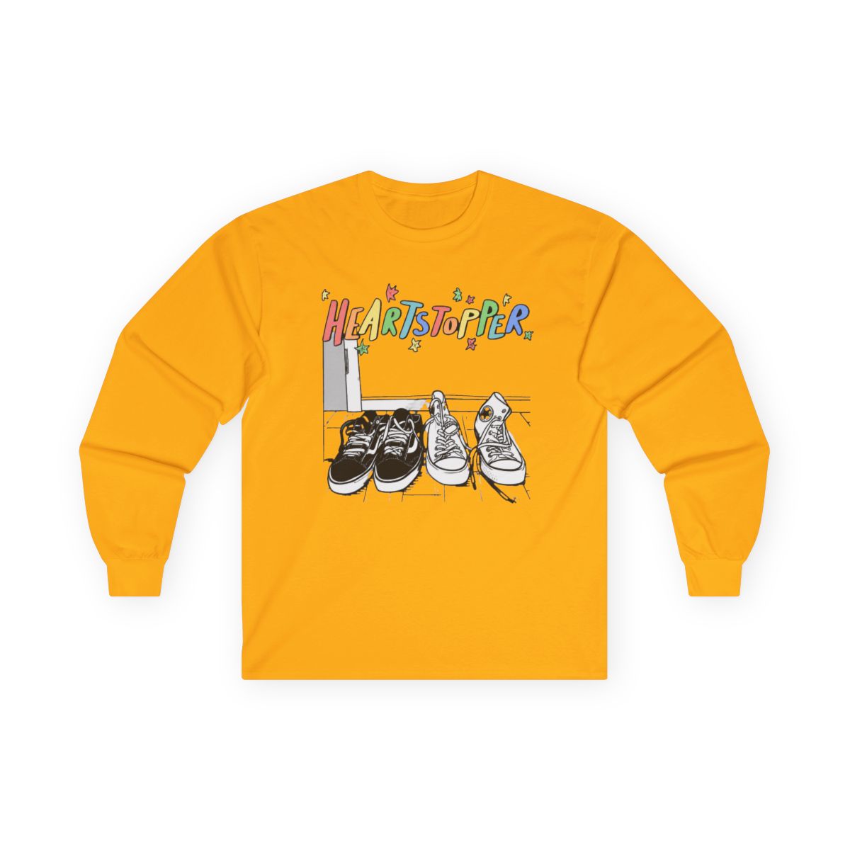 2022 Heartstopper Long Sleeve Merch Long Sleeve Black Pollover Long Sleeves | Heartstopper Webcomic - alternate angle 2, merchandise