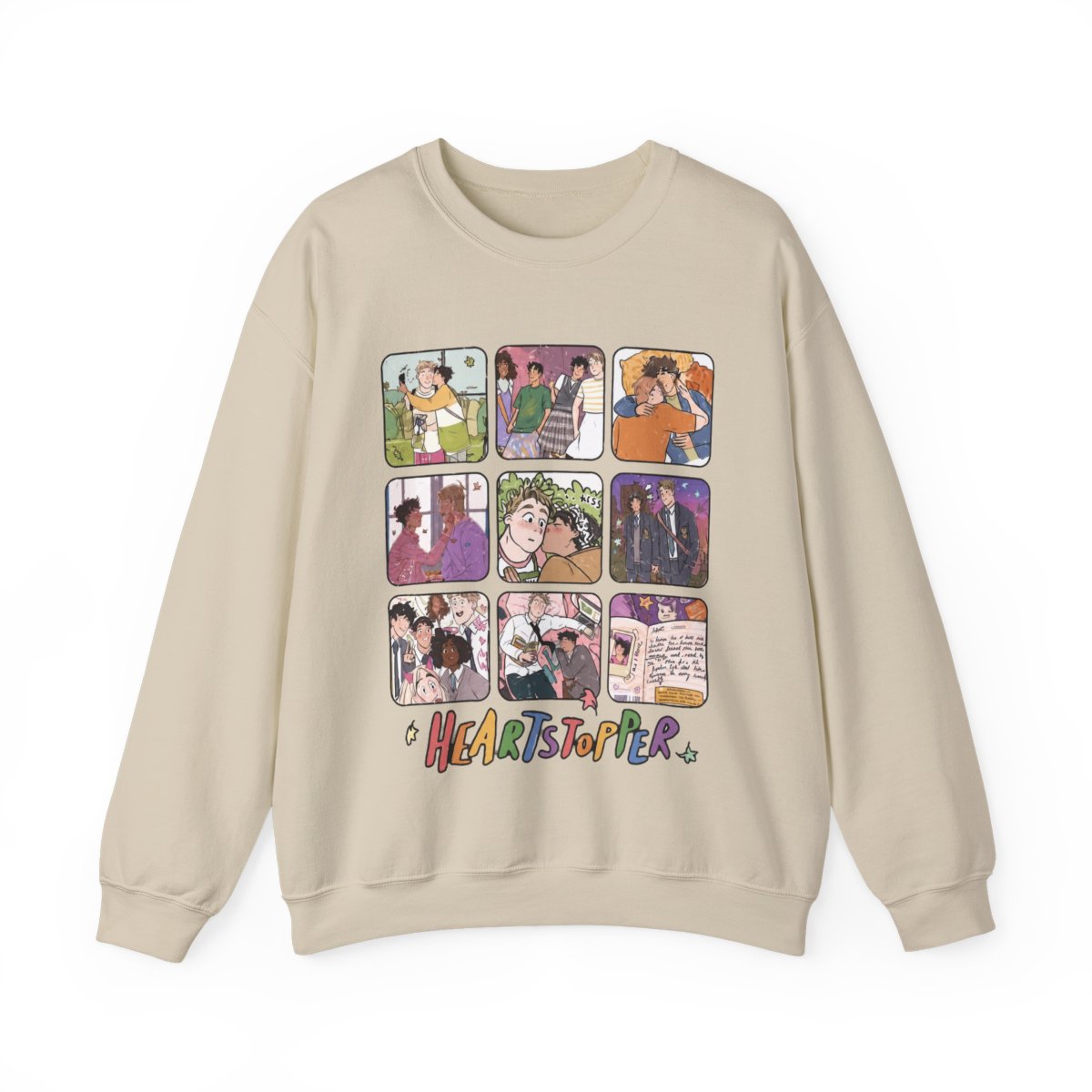 Heartstopper Cute Shirt, Funny Sweatshirts Crewneck - Reallgraphics | Heartstopper Webcomic - alternate angle 4, merchandise