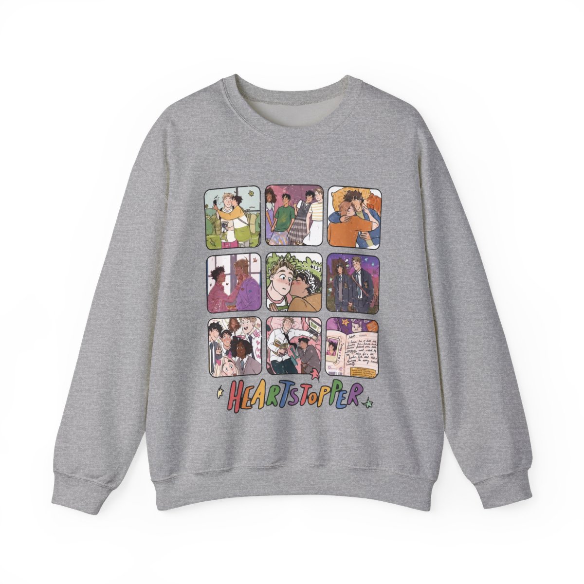 Heartstopper Cute Shirt, Funny Sweatshirts Crewneck - Reallgraphics | Heartstopper Webcomic - alternate angle 5, merchandise