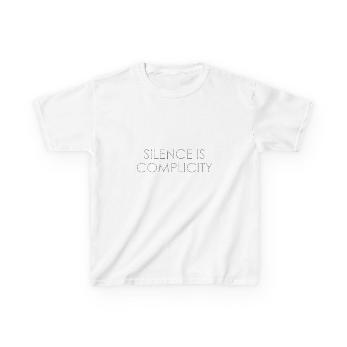 Silence Is Complicity Kids T-Shirt | Heartstopper Webcomic - Official t-shirts merchandise