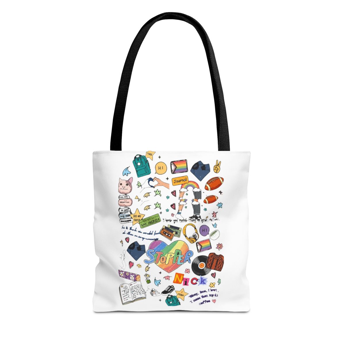Heart Stopper TV Show Merchandise Crossbody Bag Spotify Inspired Gift Charlie Nick Fans Bag LGBT Gift BL Gay Pride Gift | Heartstopper Webcomic - Official Creator merchandise